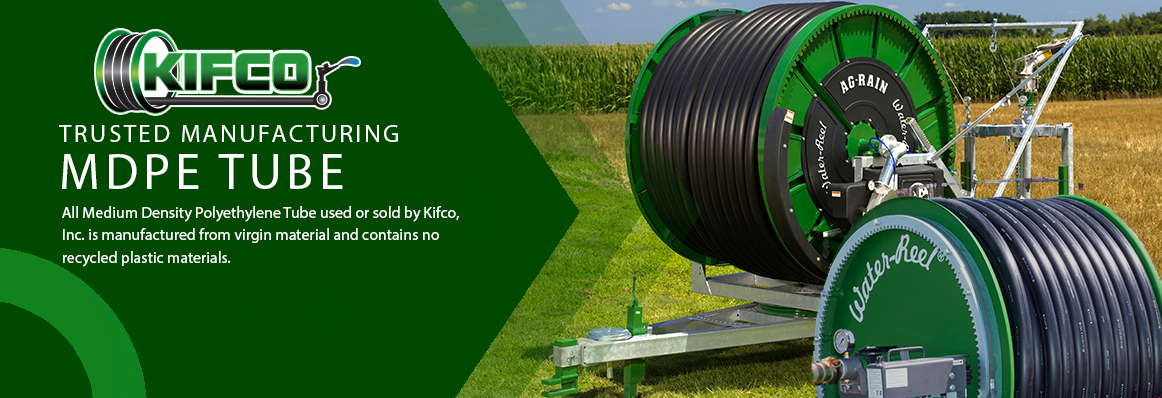 Trusted manufacturing MDPE Tube All Medium Density Polyethylene Tube used or sold by Kifco, Inc. is manufactured from virgin material and contains no recycled plastic materials.